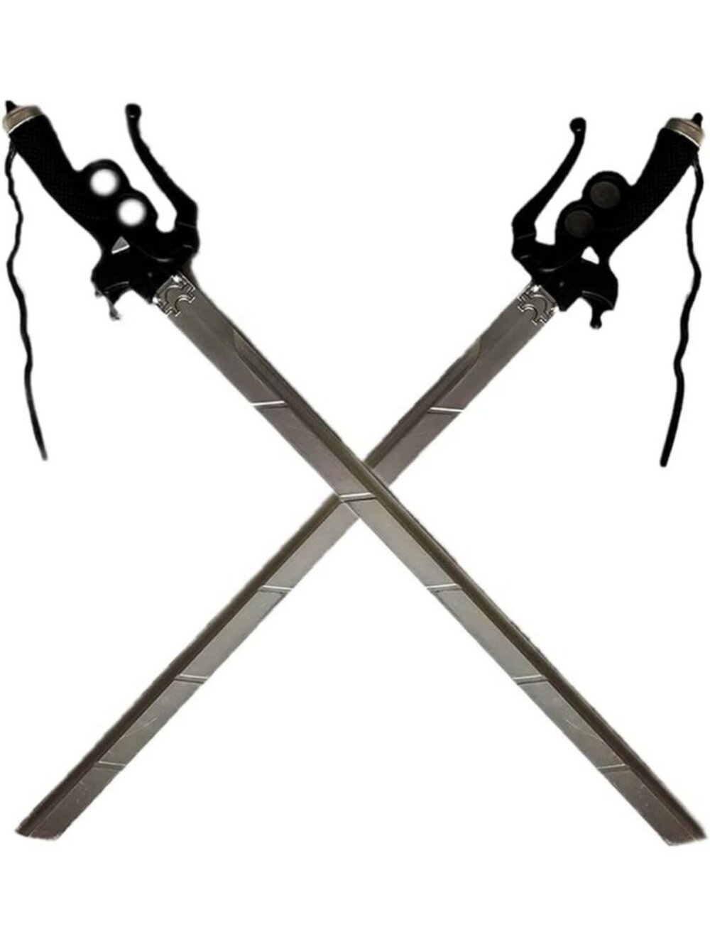 2PCS 37in Foam Attack Swords - Shingeki Cosplay Props for Halloween & Gifts